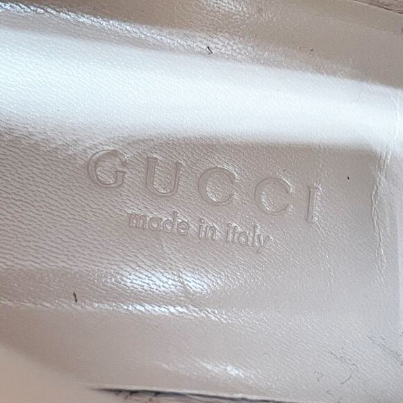 Gucci Black Silk Satin Candy Dragon Embroidered Crystal Bow Heeled Boot EU 37 - Picture 15 of 16